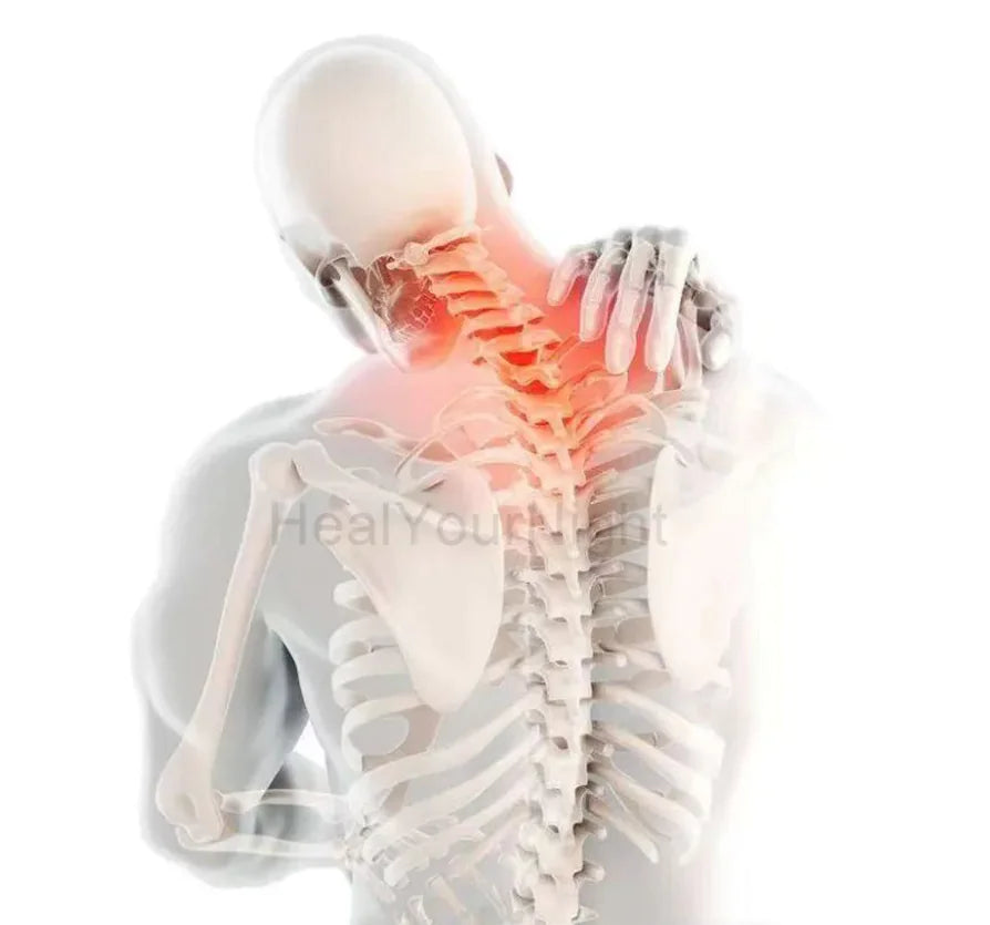 Massage and heating neck pillow
