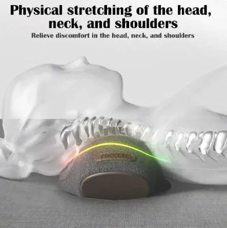 Massage and heating neck pillow