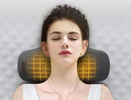 Massage and heating neck pillow